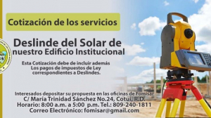 Proceso De Comparaci&oacute;n De Precio Deslinde De Solar