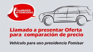 LLAMADO CONCURSO COMPRA VEHICULO PRESIDENCIA FOMISAR